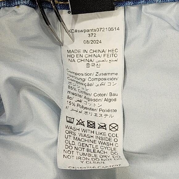 Shein Jeans Womens M Blue Mid Rise Wide Leg Stretch Denim Medium Wash Faded - Picture 6 of 12